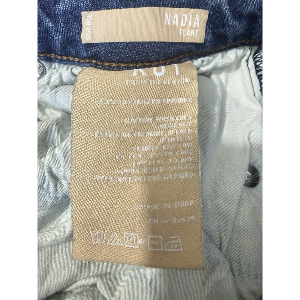 Kut from the Kloth Nadia High Rise Flare Jeans Women’s Size 4 Distressed - Picture 10 of 15